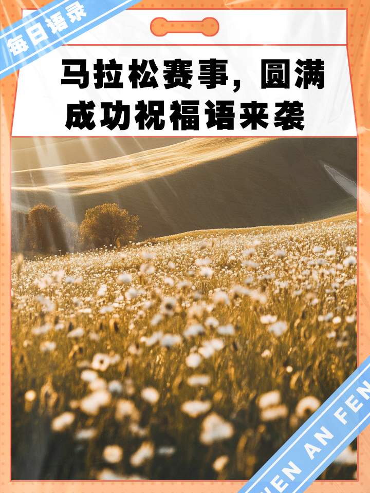 马拉松赛事顺利完赛的句子